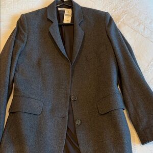 Barneys New York Gray Wool Coat